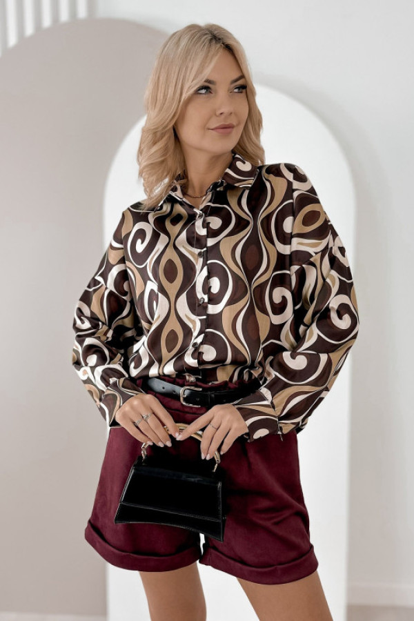 Koszula horace brązowa