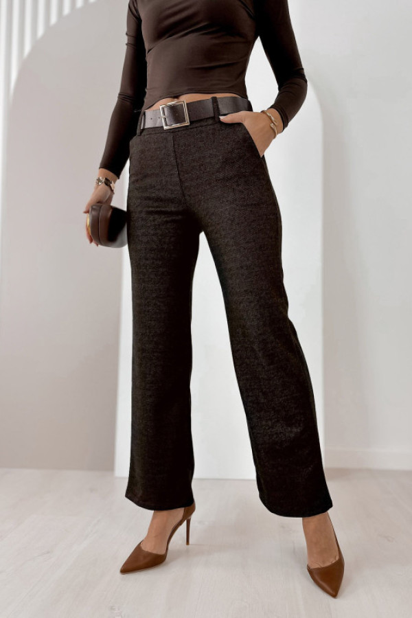 Spodnie collins brązowe