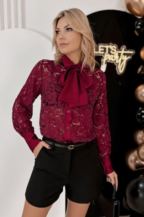 Koszula chavelier bordowa