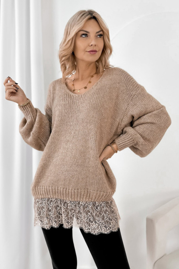 Sweter sucre beżowy