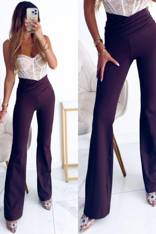 Legginsy blanco dzwony brown