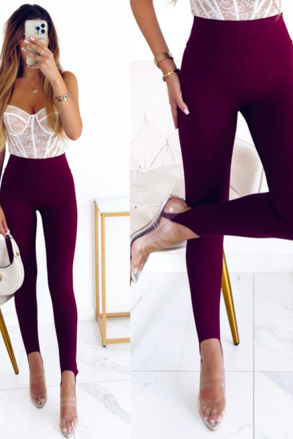 Legginsy felice narciarki bordo