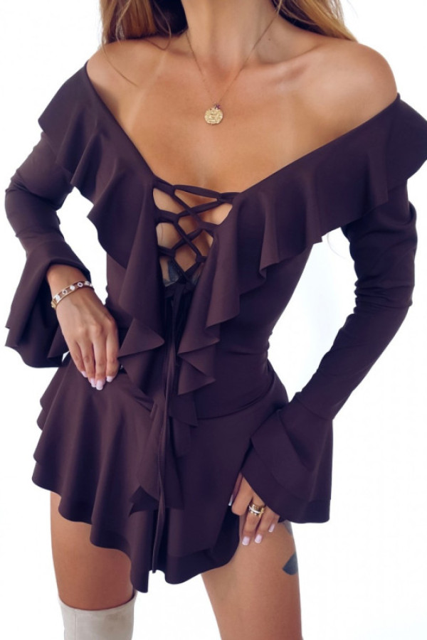 Sukienka leona falbanki