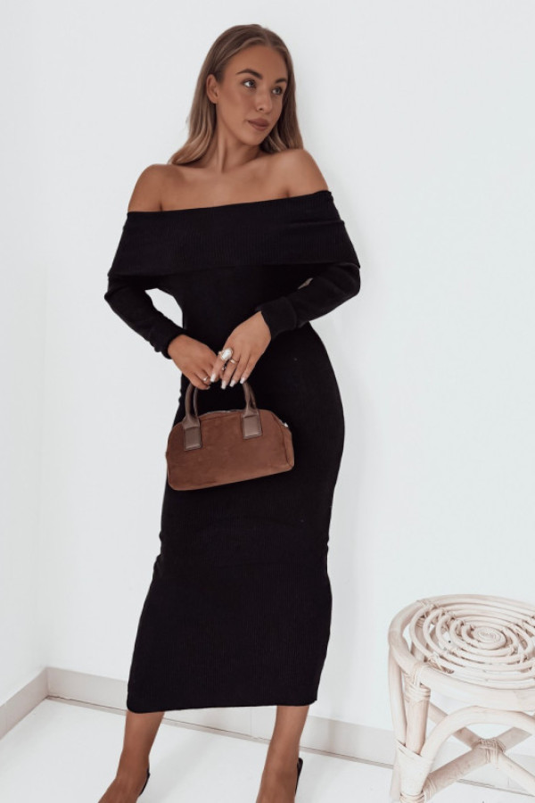 Sukienka merida prążkowana black