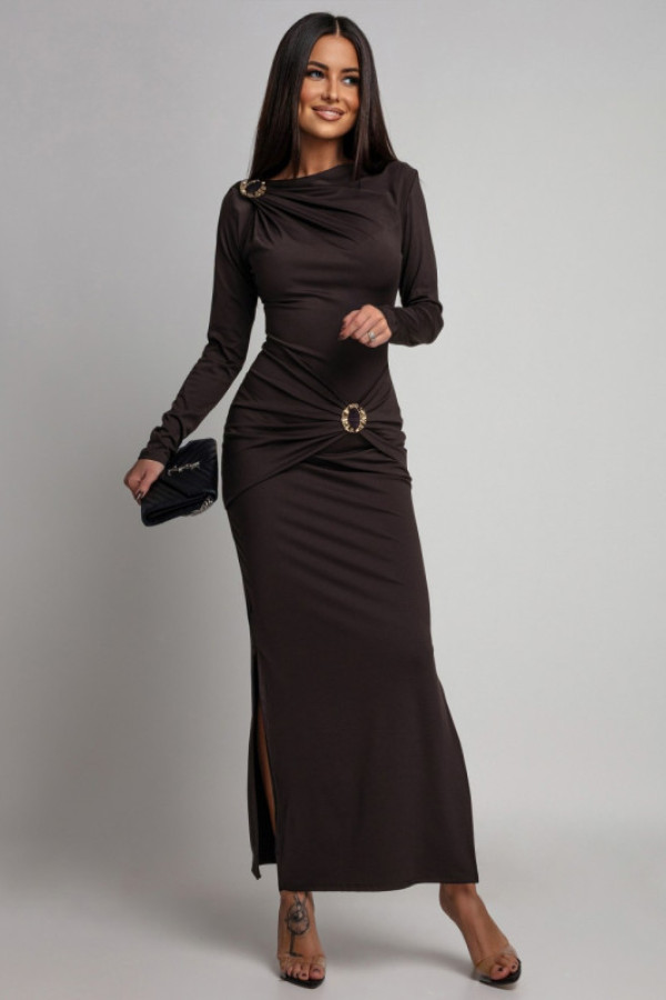 Sukienka catya ze złotymi detalemi