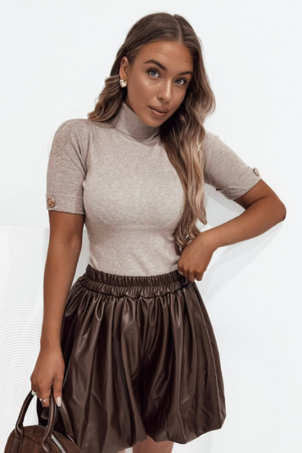 Golf suzy krótki rękaw beige