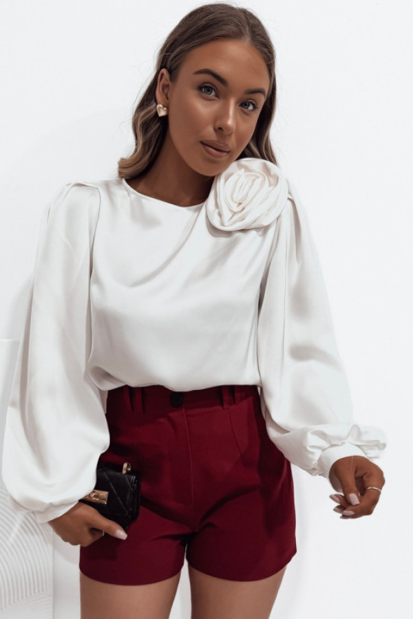 Bluzka vivien z różą white