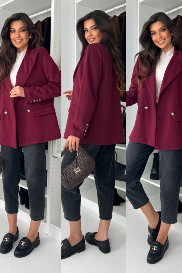 Marynarka ester -bordo