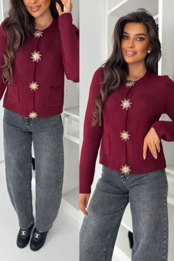 Sweterek nancy - bordo