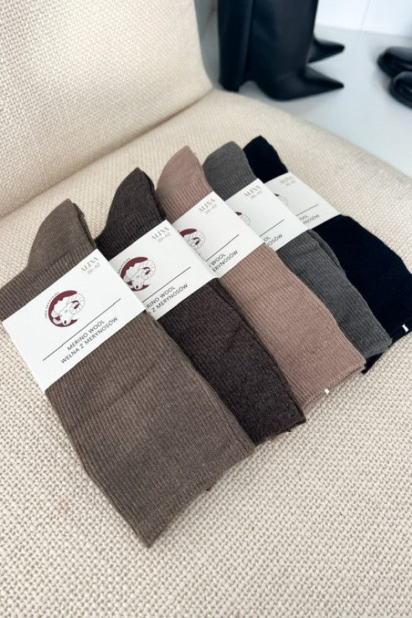 Skarpety za kostkę z wełny z merinosów 5-pak