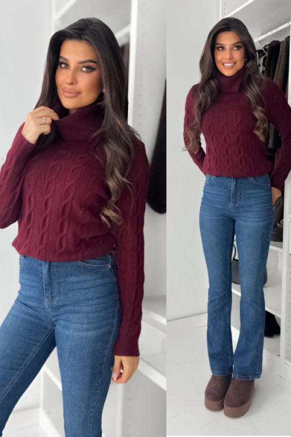 Sweterek vicky - bordo