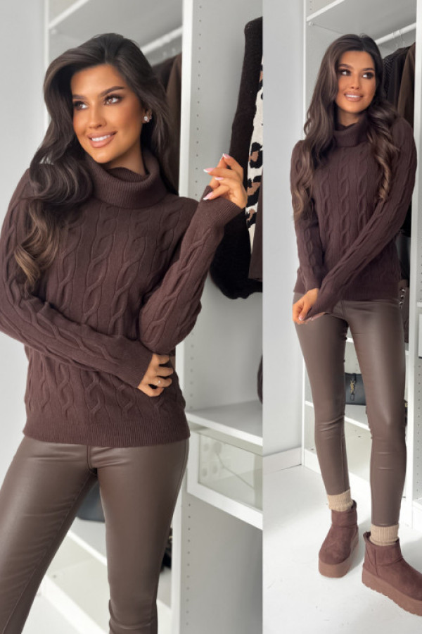 Sweterek vicky - chocolate