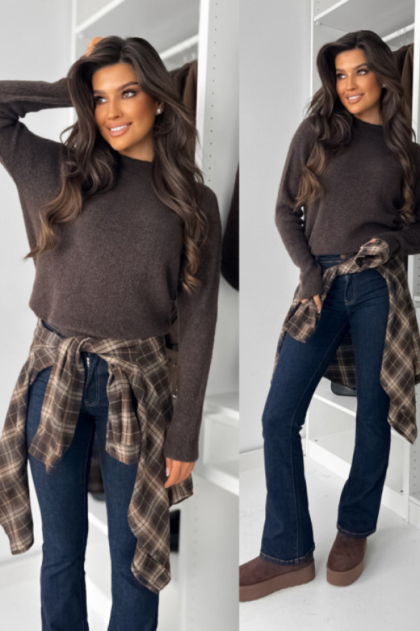 Sweterek ramous baby alpaka choco