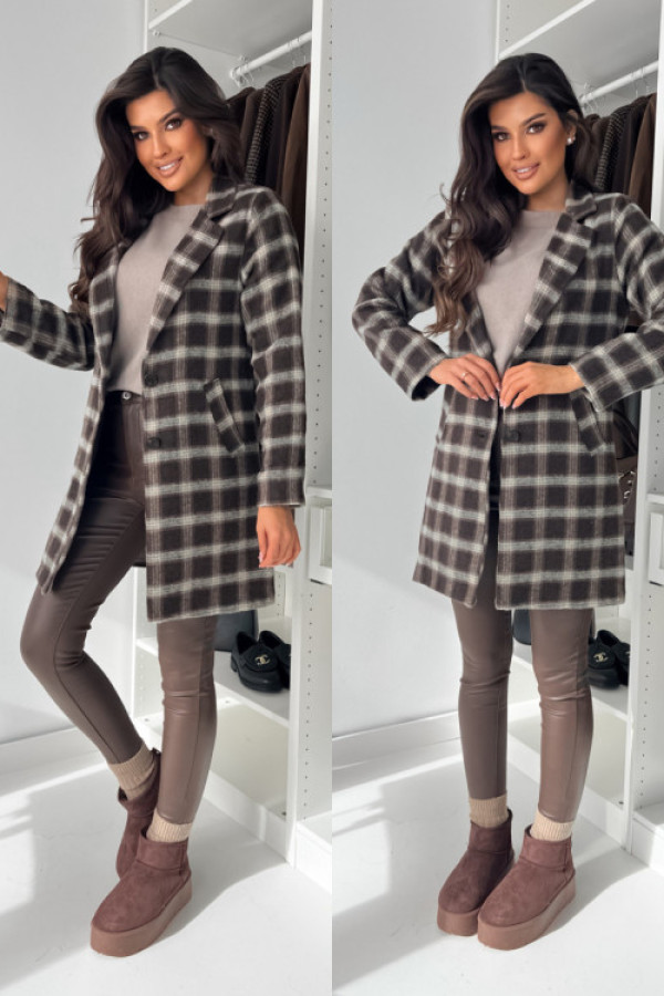 Płaszczyk z lamą kirren choco