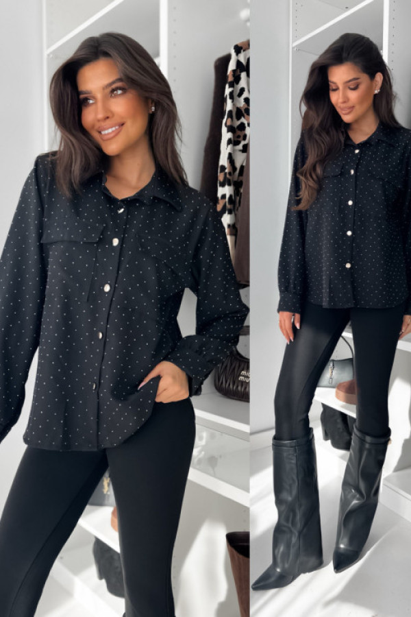 Koszula ilusion shine black