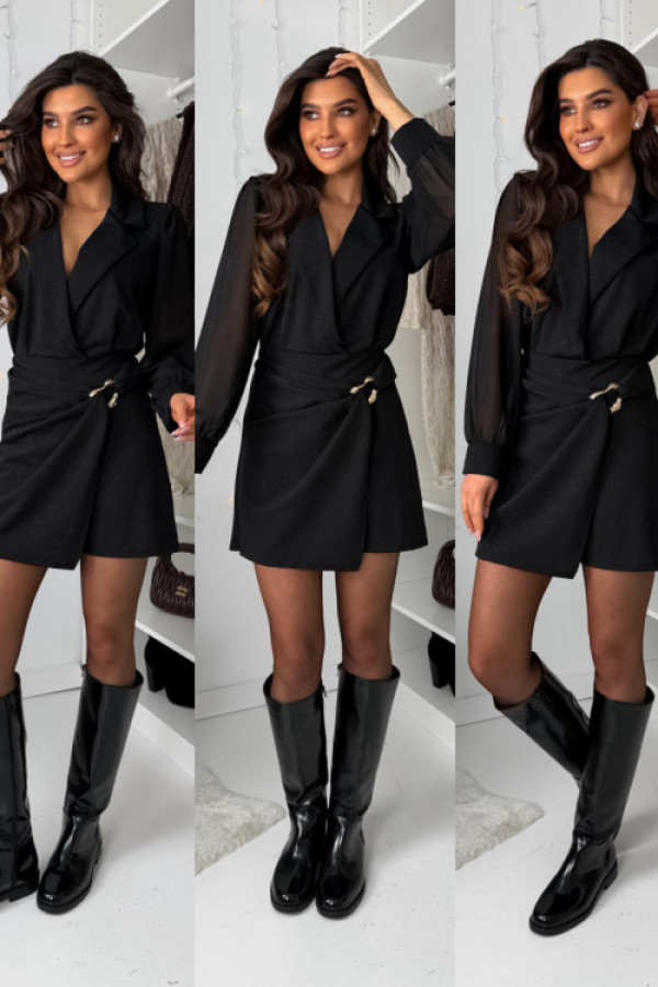 Kombinezon santa shine black