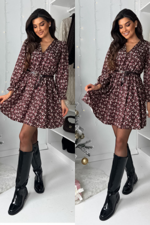 Sukienka ganna - choco mini flower