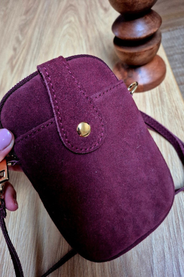Torebeczka/etui skóra bordo