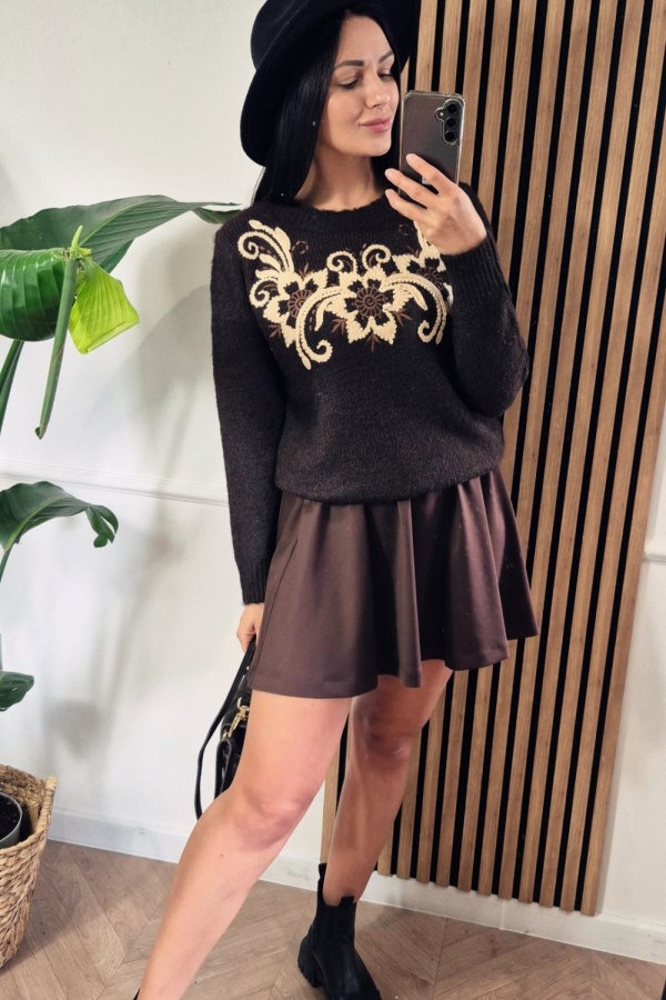 Spódnica bawełniana czekolada