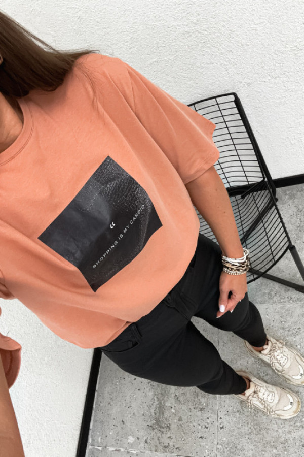 Tshirt basic shopping is my cardio mousse mocca