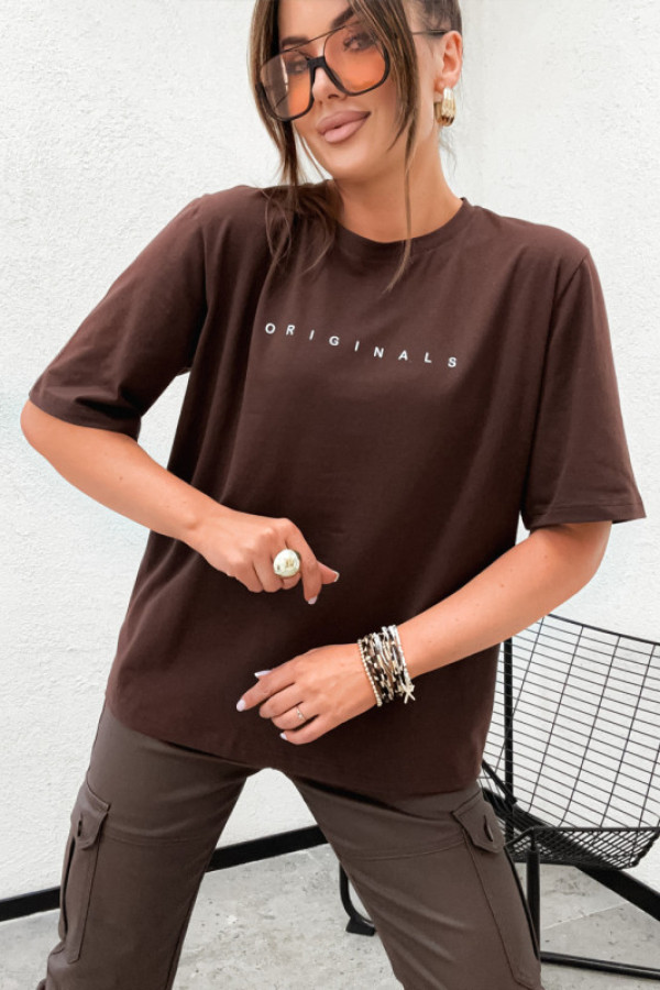 Tshirt orginals classic mood brąz chocco