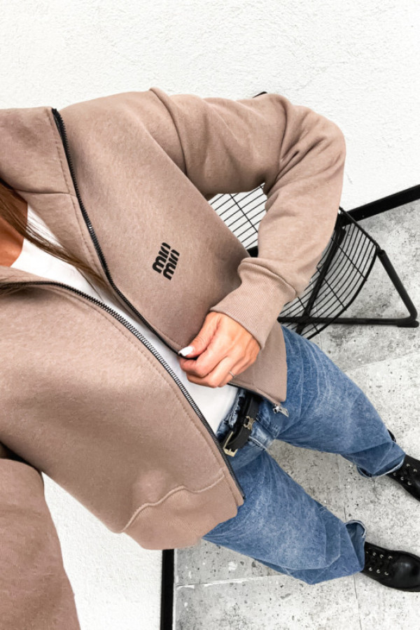 Bluza minimalismo bomberka puffa fango