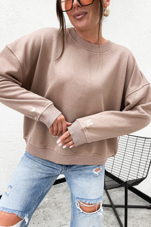 Bluza bawełniana desire motto klasyczna bawełniana fango