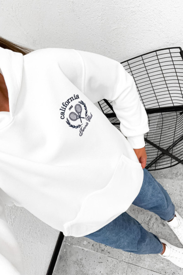 Bluza bawełniana california tennis club white