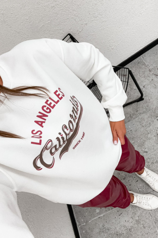 Bluza bawełniana la california white off