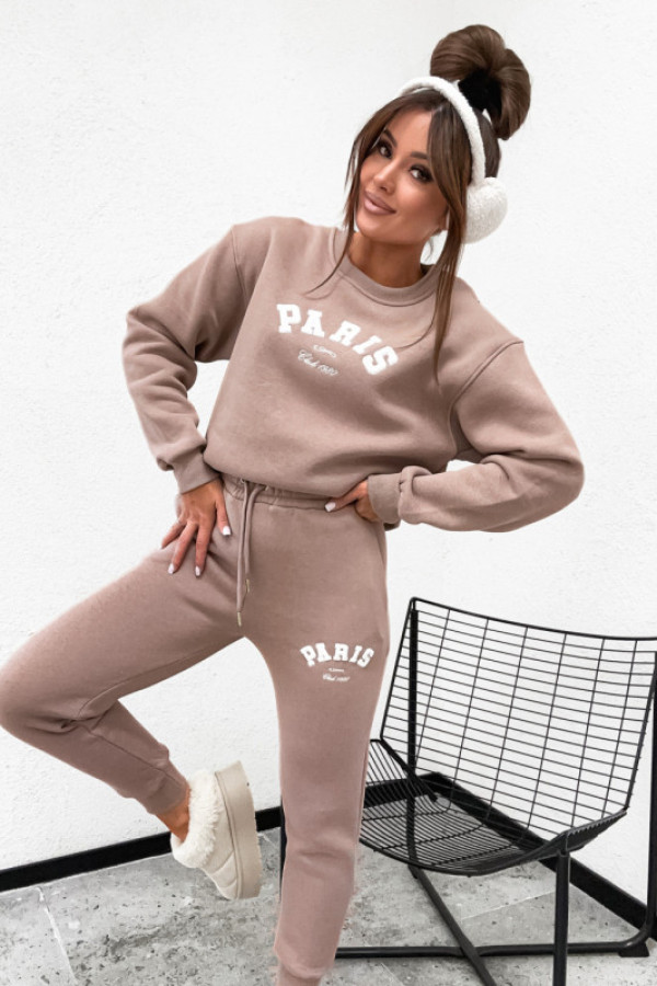 Dres basic paris z grubszej bawełny fango beige