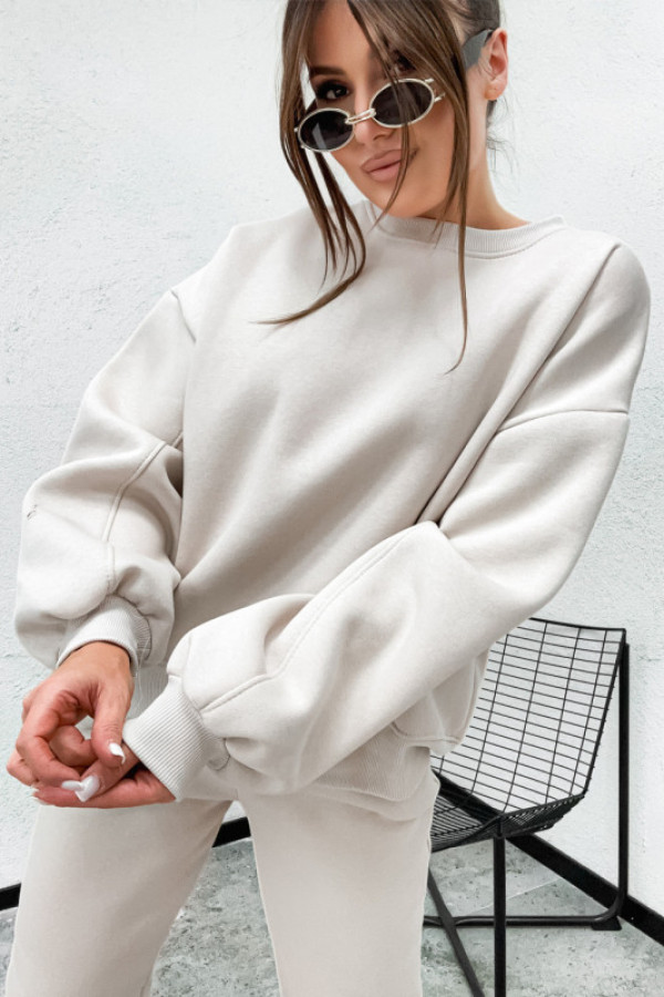 Dres azaralla basic bawełniany klasyczny beige