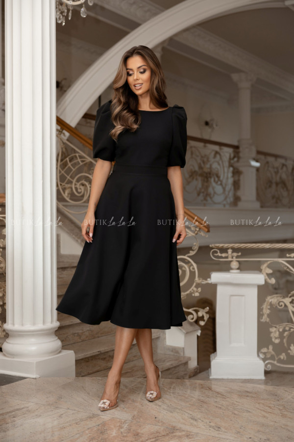 Sukienka midi czarna grande