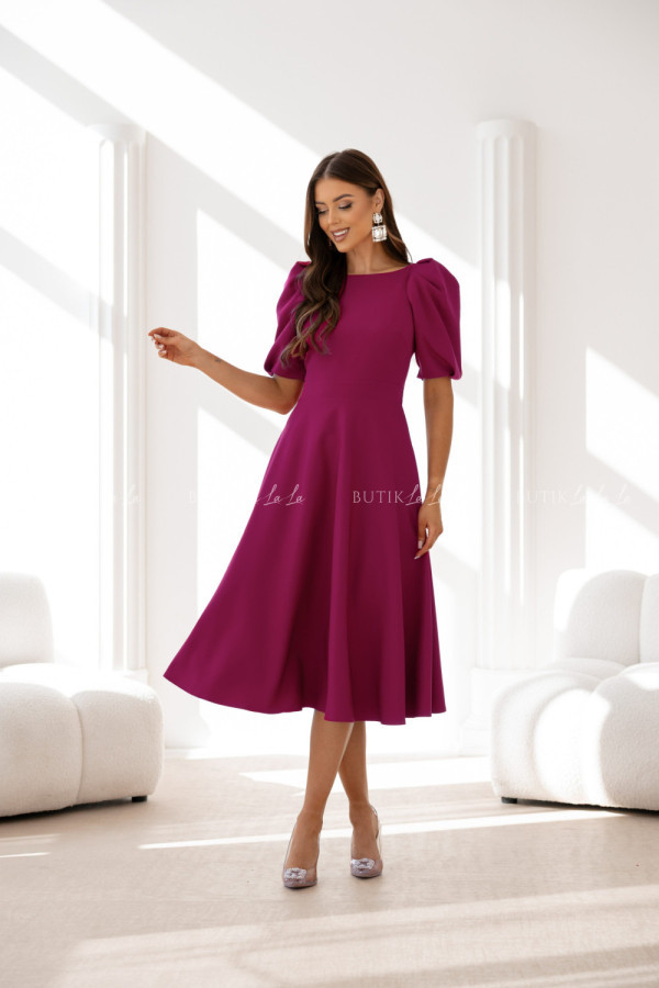 Sukienka midi amarantowa grande