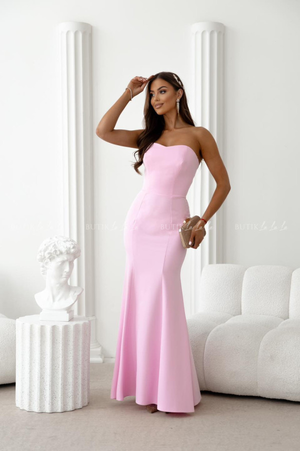 Sukienka maxi różowa sami