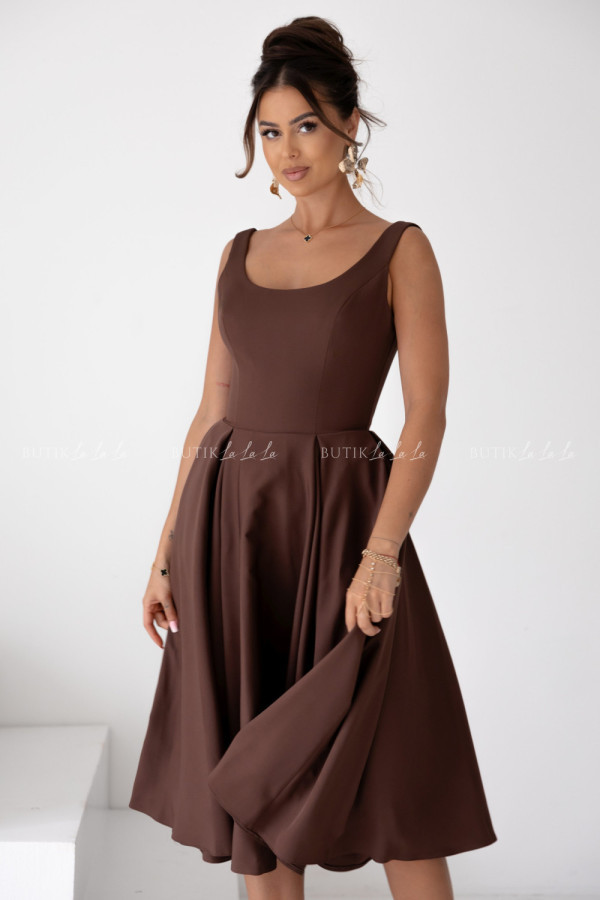 Sukienka brązowa lesota