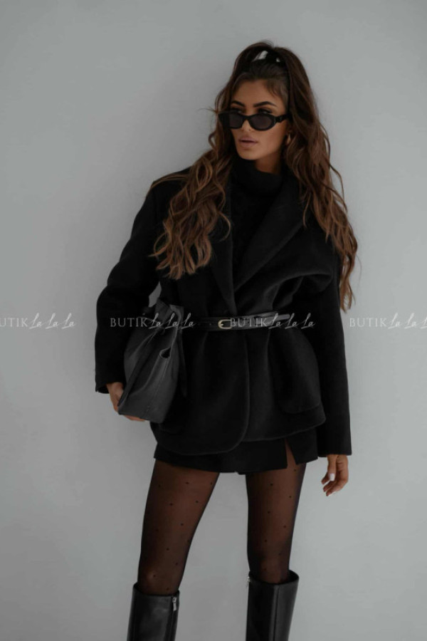 Marynarko płaszczyk czarny taylor