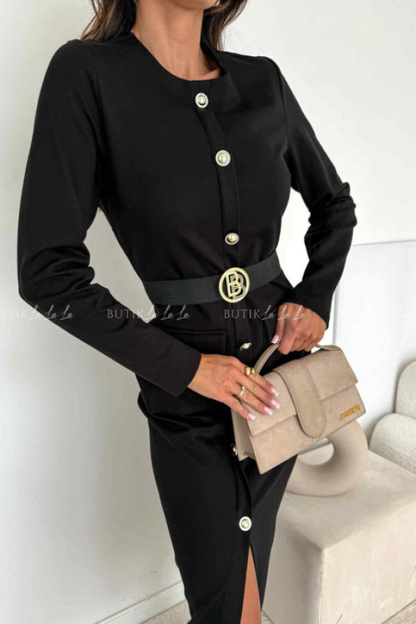 Sukienka dopasowana czarna belgium