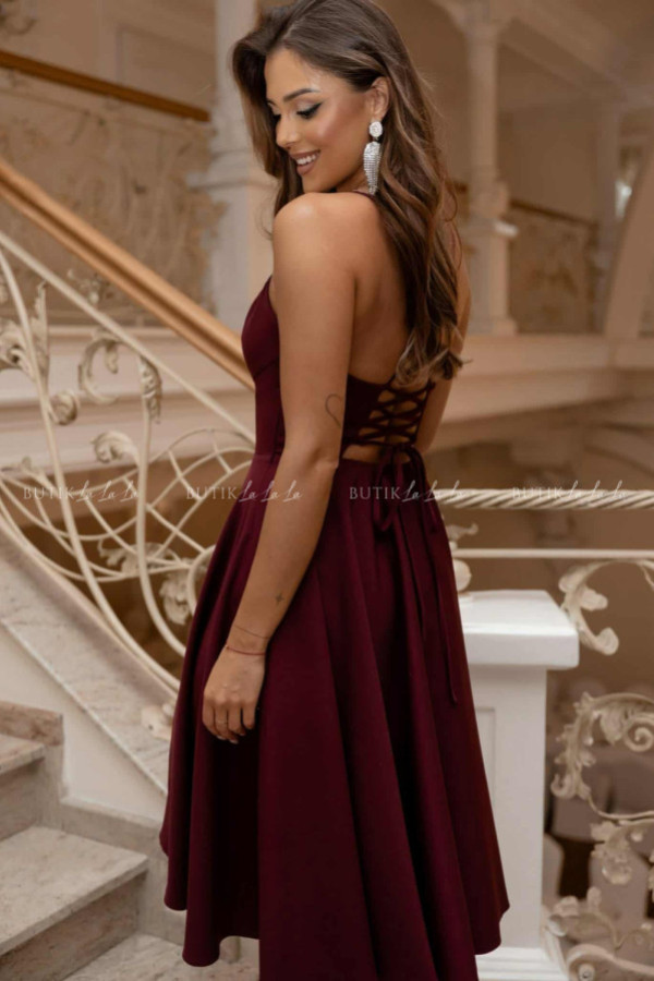 Sukienka midi bordowa felicita