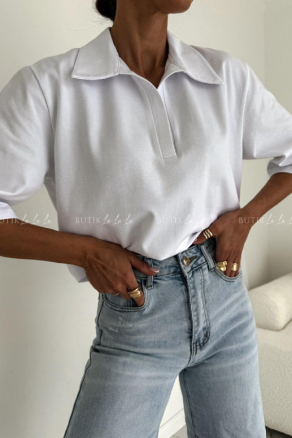 Bluzka polówka biała marico