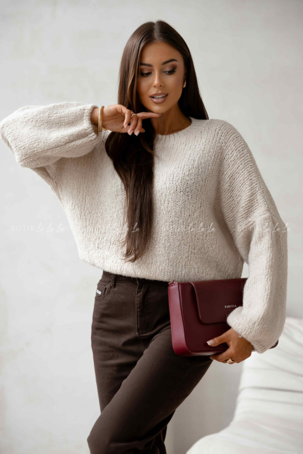 Sweter kremowy amando