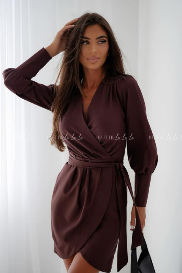 Sukienka mini czekoladowa almeria