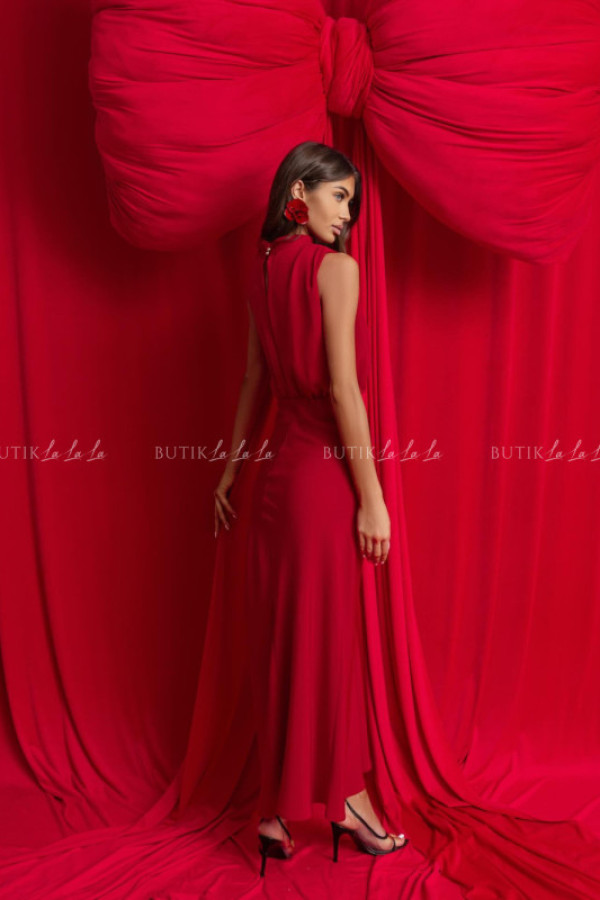 Sukienka maxi czerwona danora