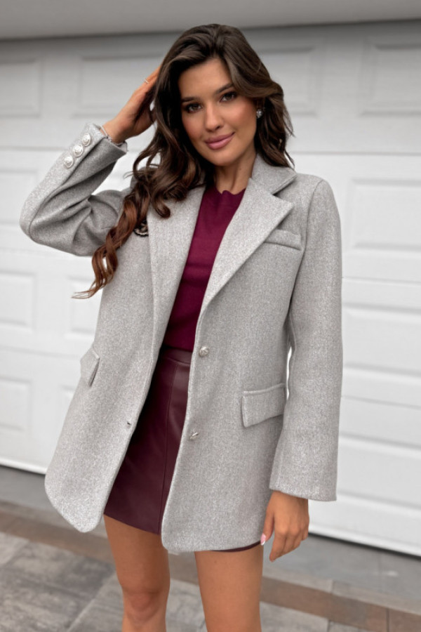 Marynarka/płaszcz popielaty terranove