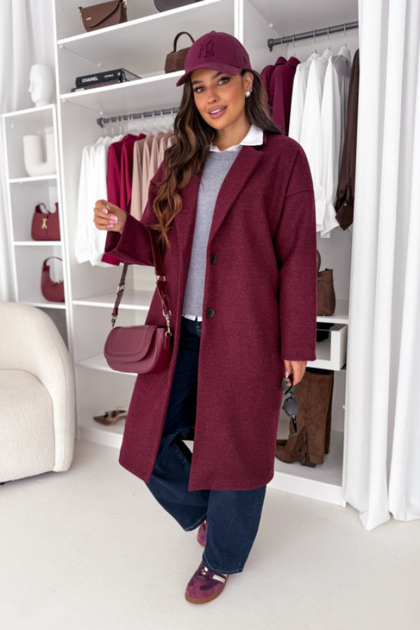 Płaszcz london fago bordo