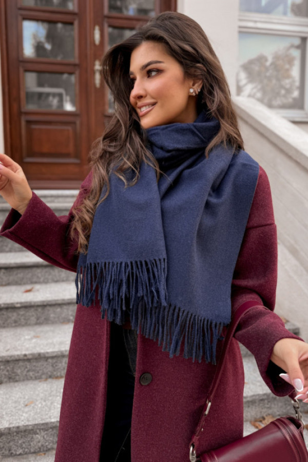Szal noelle granatowy