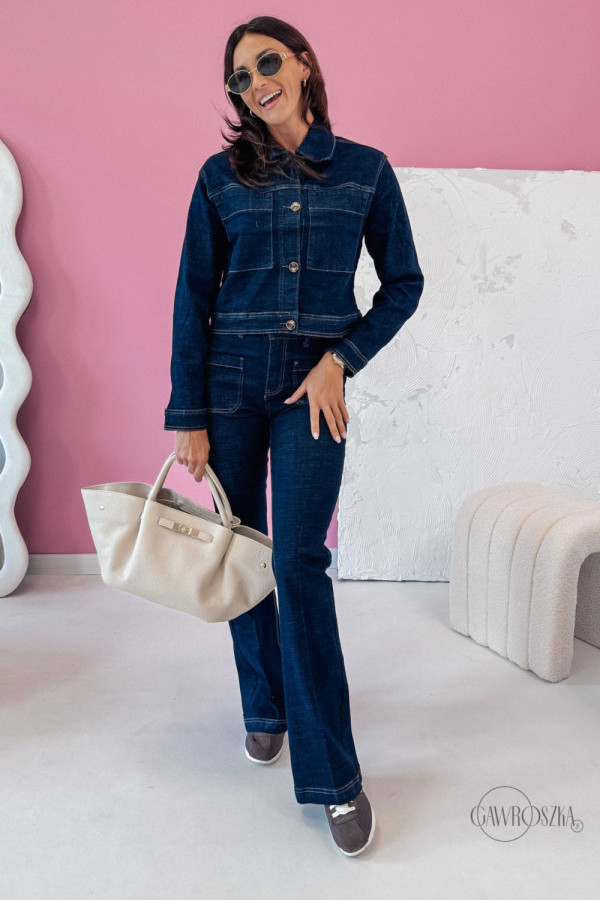 Spodnie jeansowe london - ciemny jeans