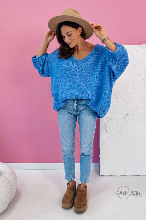 Sweter alicja - niebieski