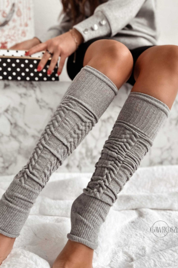 Getry damskie - szare