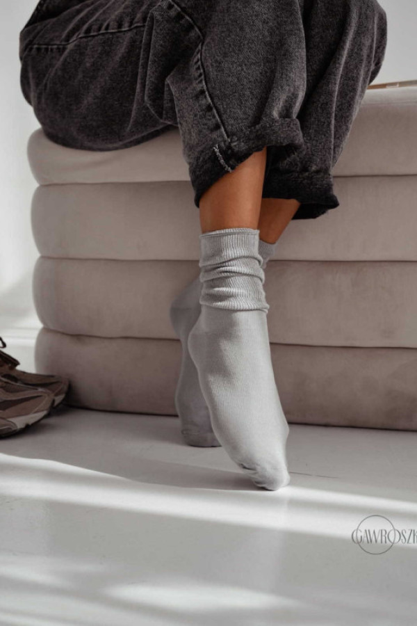 Skarpetki bezuciskowe - szare