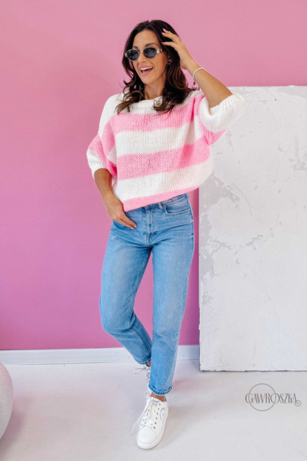 Sweterek gabi - śmietanka cukierek